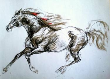 Horse drawing thumb