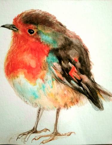 Watercolor-Bird | Saatchi Art