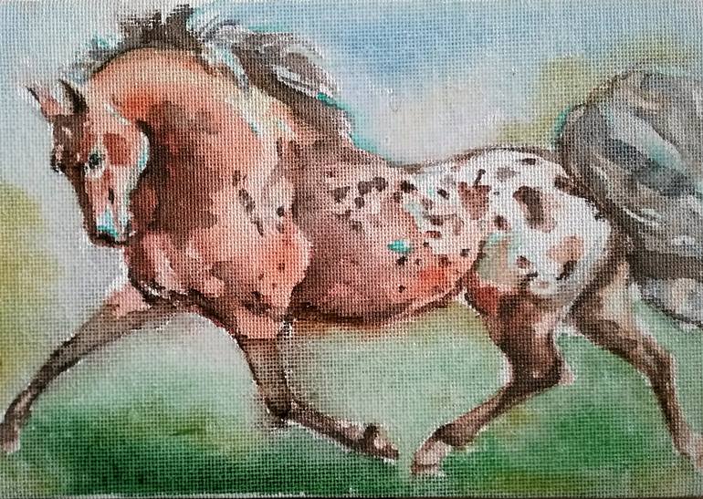 Appaloosa Horse Rearing | Art Board Print