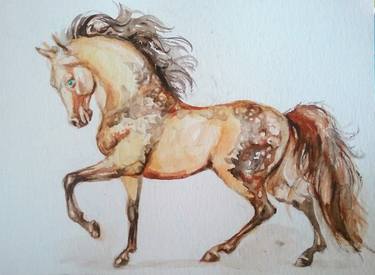 Print of Horse Paintings by Daniela Vasileva