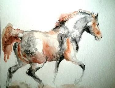 Print of Realism Horse Paintings by Daniela Vasileva