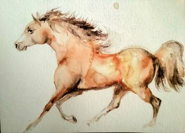 Print of Realism Horse Paintings by Daniela Vasileva