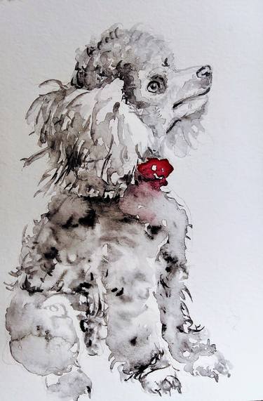 Print of Dogs Paintings by Daniela Vasileva