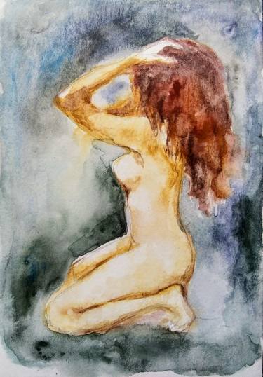 Print of Expressionism Nude Paintings by Daniela Vasileva