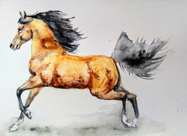 Print of Figurative Horse Paintings by Daniela Vasileva