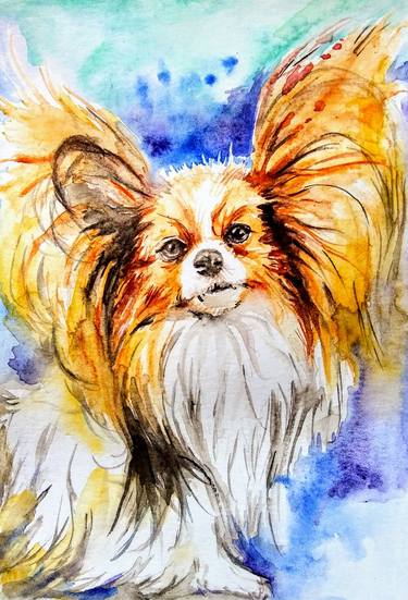 Print of Dogs Paintings by Daniela Vasileva