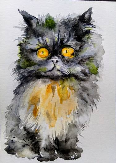 Print of Figurative Cats Paintings by Daniela Vasileva