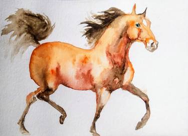 Print of Horse Paintings by Daniela Vasileva