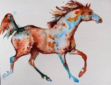 Print of Figurative Horse Paintings by Daniela Vasileva