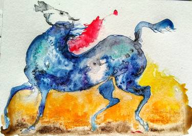 Print of Figurative Horse Paintings by Daniela Vasileva