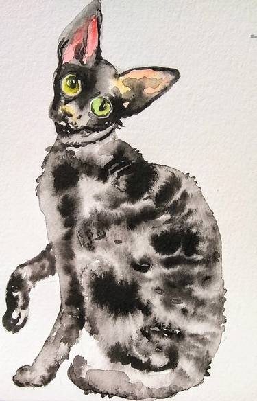 Print of Cats Paintings by Daniela Vasileva