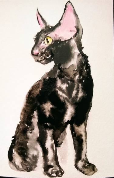 Print of Figurative Cats Paintings by Daniela Vasileva