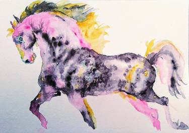 Print of Figurative Horse Paintings by Daniela Vasileva