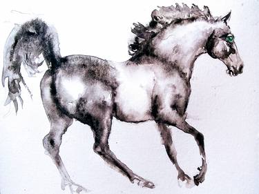 Print of Horse Paintings by Daniela Vasileva