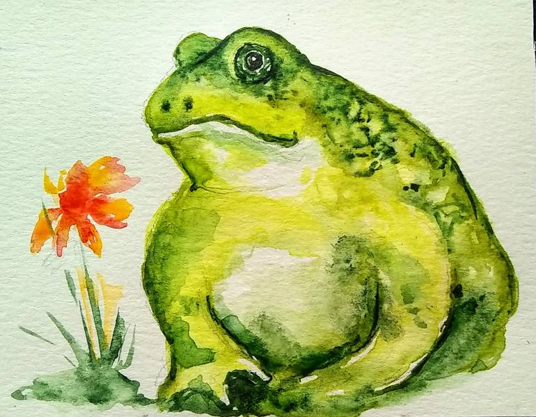 Original Figurative Animal Painting by Daniela Vasileva