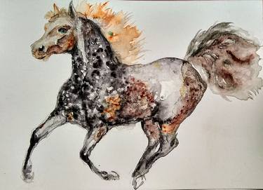 Print of Figurative Horse Paintings by Daniela Vasileva