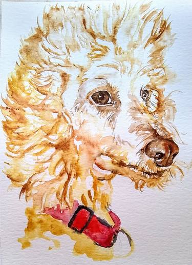 Print of Figurative Dogs Paintings by Daniela Vasileva