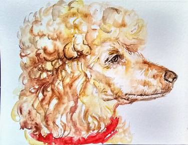 Print of Dogs Paintings by Daniela Vasileva