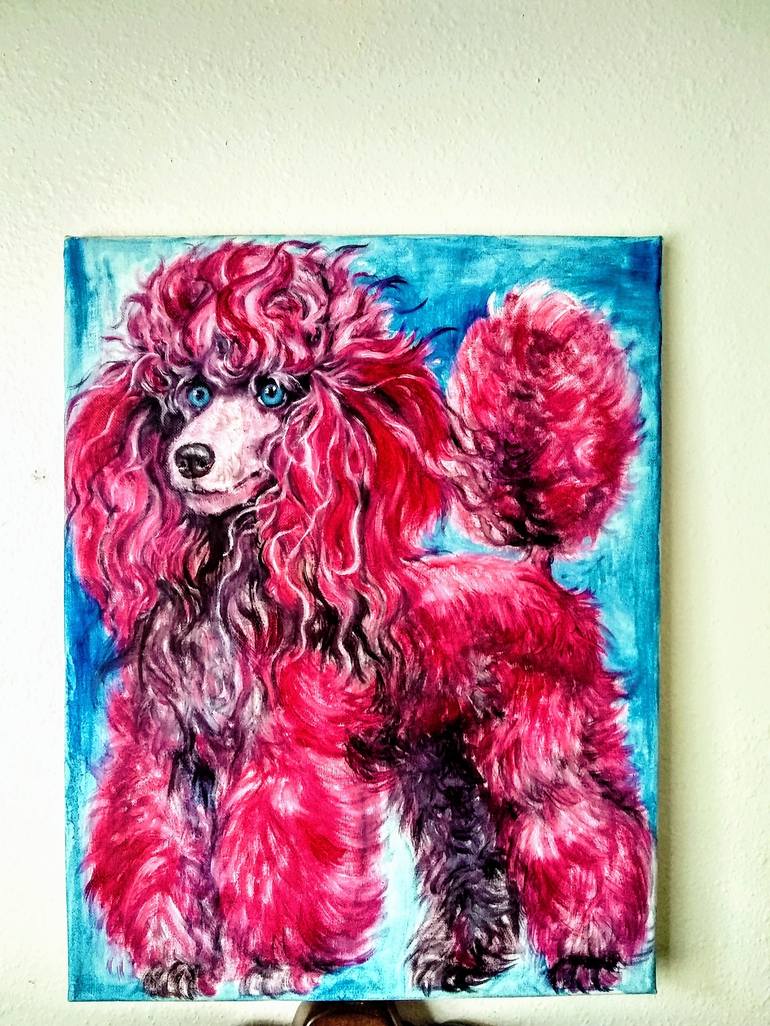 Original Dogs Painting by Daniela Vasileva