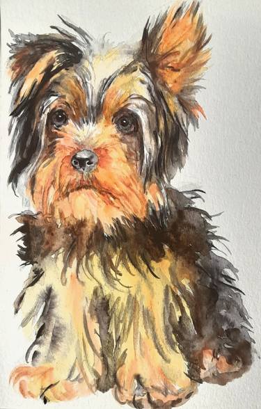 Print of Figurative Dogs Paintings by Daniela Vasileva