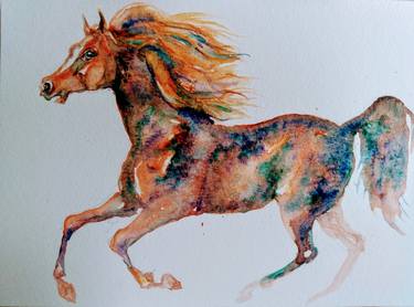 Print of Horse Paintings by Daniela Vasileva