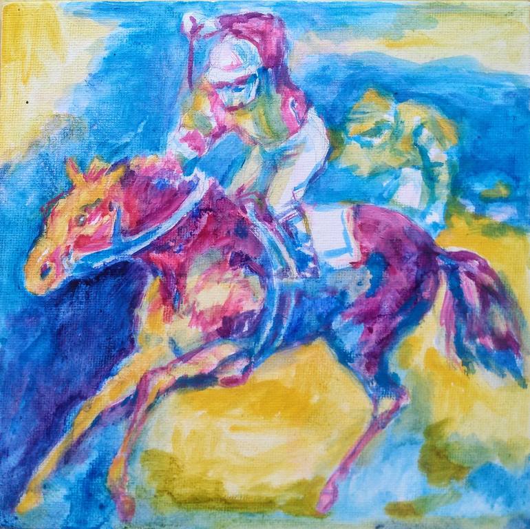 Original Figurative Sport Painting by Daniela Vasileva