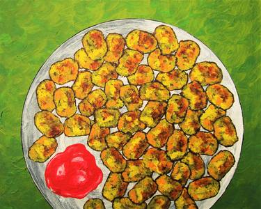 Lots of Tots (ORIGINAL ACRYLIC PAINTING) 8" x 10" by Mike Kraus thumb