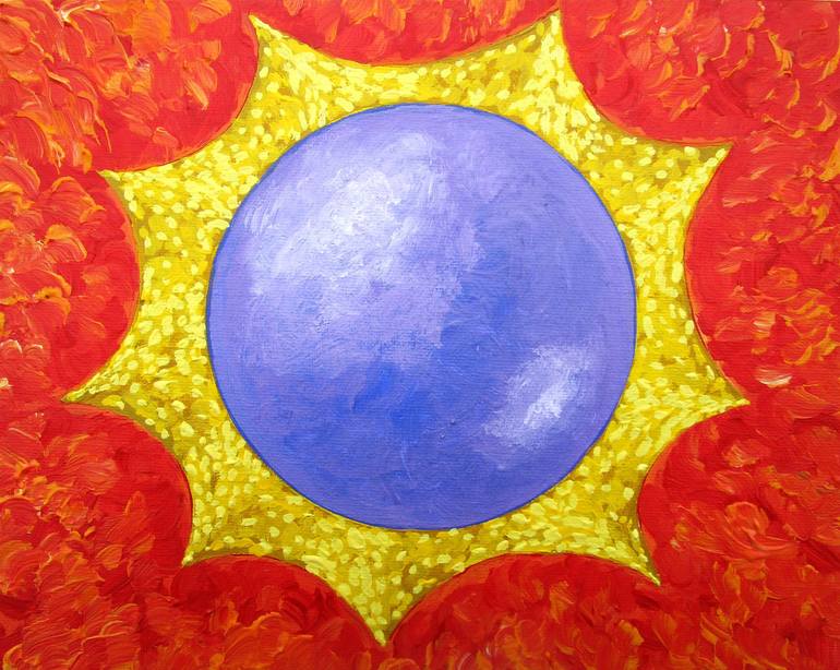 Original Documentary Outer Space Paintings by Mike Kraus
