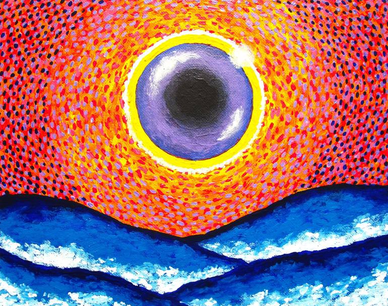 Total Solar Eclipse (ORIGINAL PAINTING) 8 x 10 by Mike Kraus Painting ...