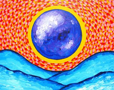 Total Solar Eclipse (ORIGINAL PAINTING) 8" x 10" by Mike Kraus thumb