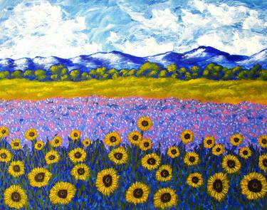 Original Contemporary Floral Painting by Mike Kraus