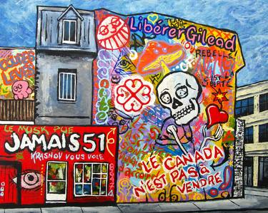 Original Street Art Graffiti Painting by Mike Kraus