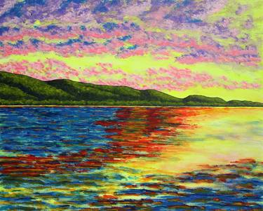 Otisco Lake (Original Acrylic Painting) 16" x 20" by Mike Kraus thumb
