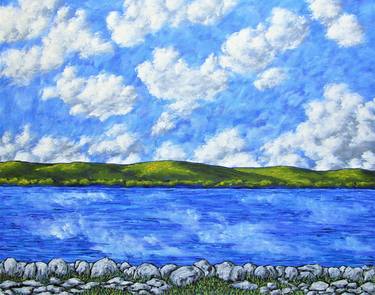 Honeoye Lake (Original Acrylic Painting) 16" x 20" by Mike Kraus thumb
