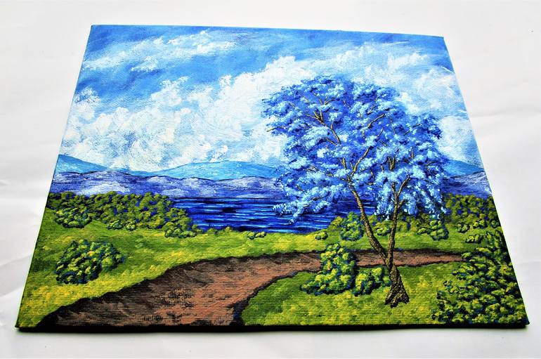 Original Conceptual Landscape Painting by Mike Kraus