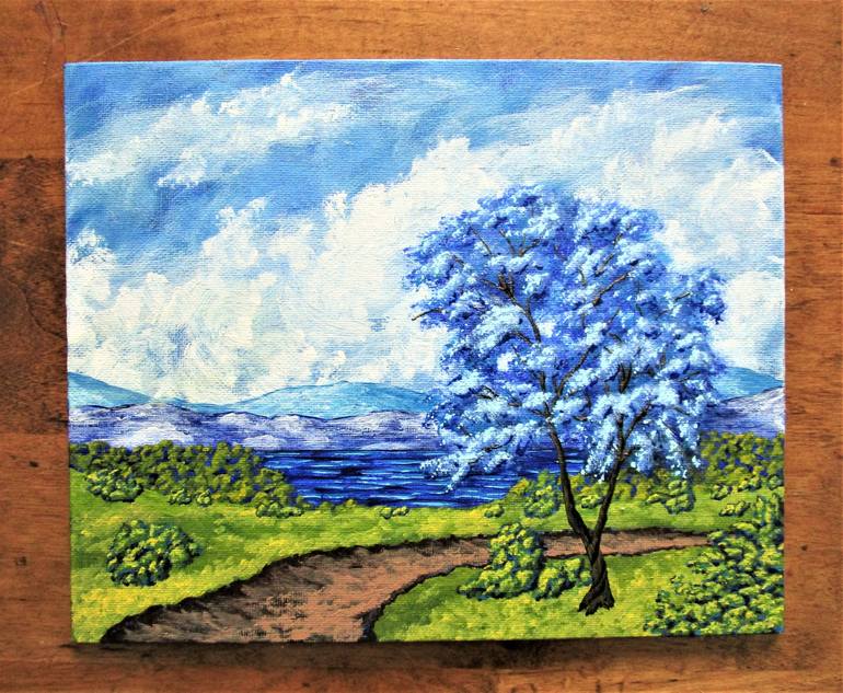 Original Conceptual Landscape Painting by Mike Kraus