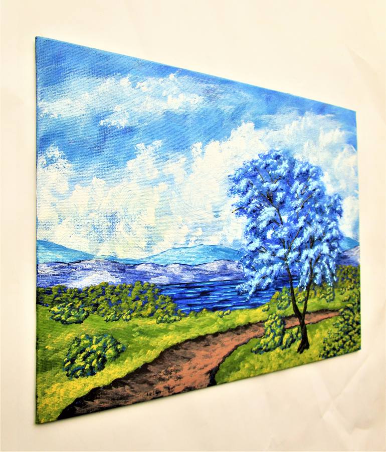 Original Conceptual Landscape Painting by Mike Kraus