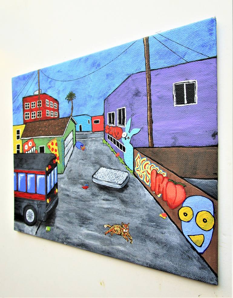 Original Documentary Cities Painting by Mike Kraus