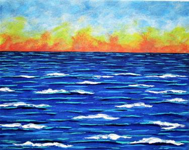 Original Impressionism Seascape Paintings by Mike Kraus