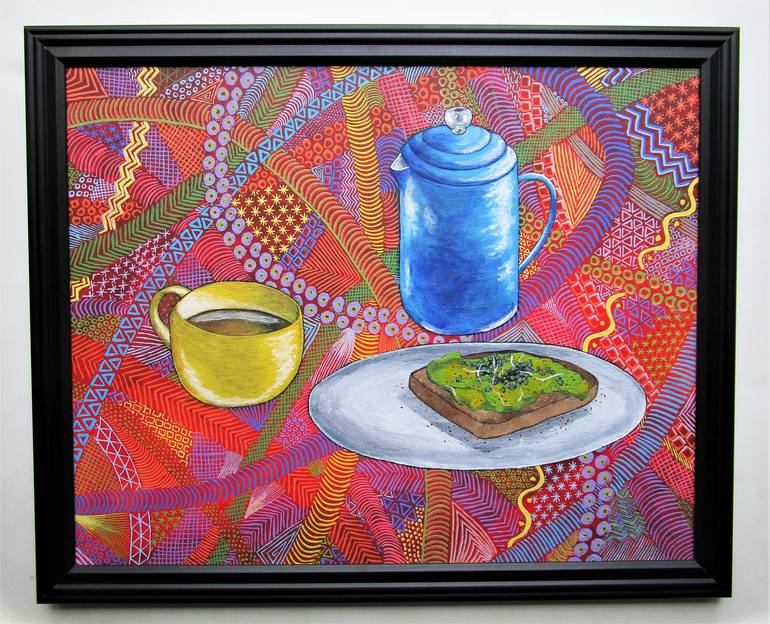 Original Impressionism Food & Drink Painting by Mike Kraus