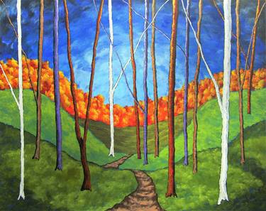 Original Documentary Tree Paintings by Mike Kraus