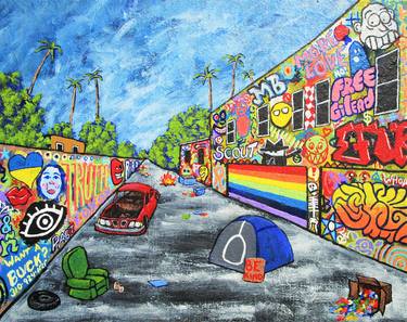 Original Street Art Graffiti Paintings by Mike Kraus