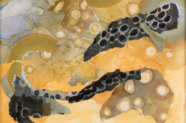 Print of Abstract Fish Collage by Christine Mercer Kraft