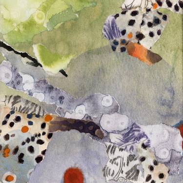 Original Abstract Nature Collage by Christine Mercer Kraft