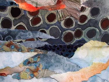Print of Abstract Nature Collage by Christine Mercer Kraft