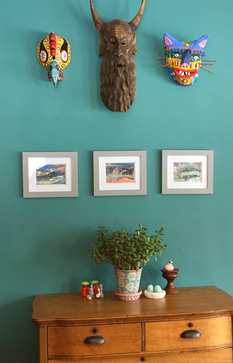 Original Abstract Nature Collage by Christine Mercer Kraft