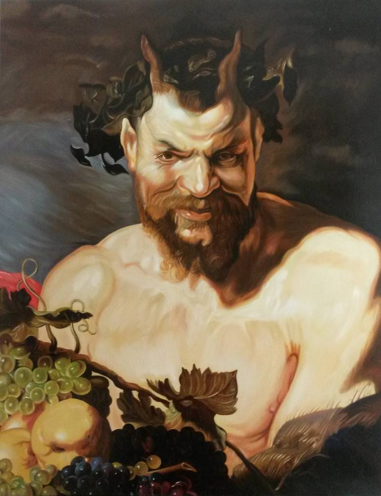 SATYR Painting by Matteo Germano | Saatchi Art