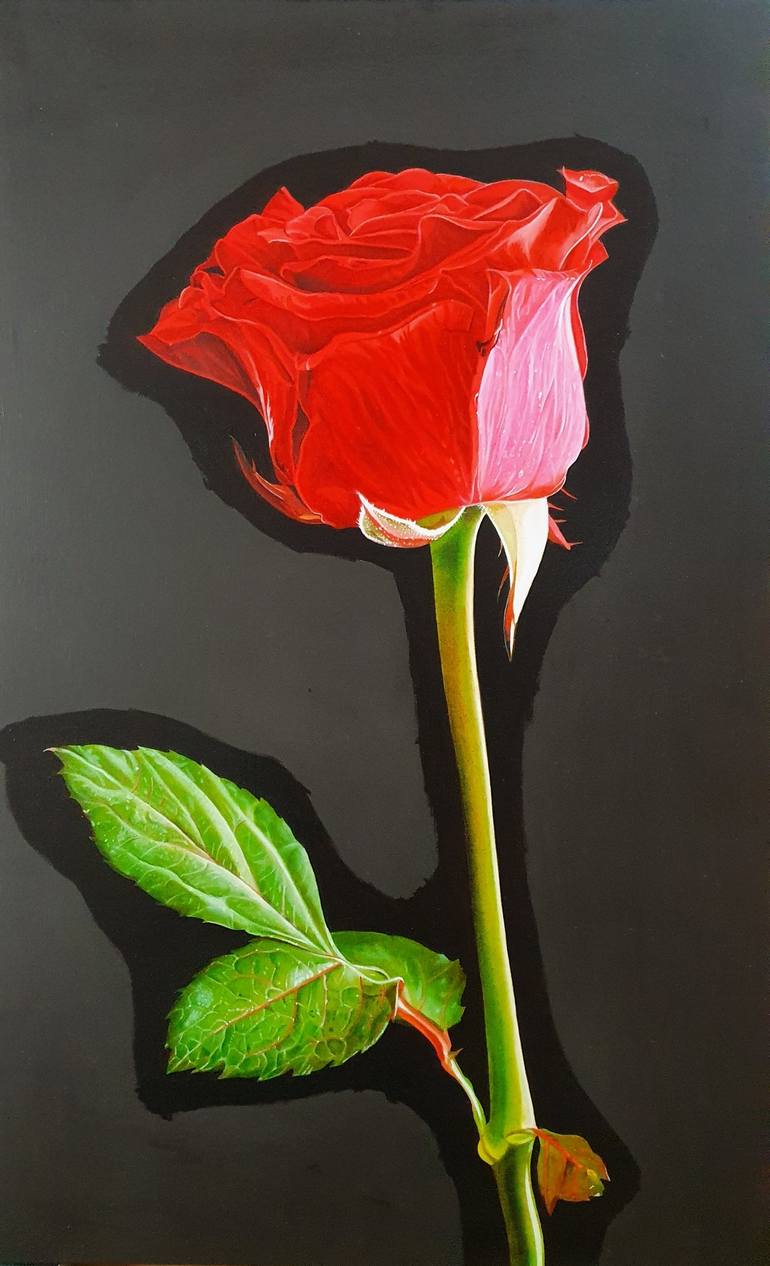 Original Realism Floral Painting by Matteo Germano