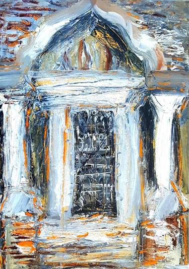 Original Architecture Painting by Lia Kamelya