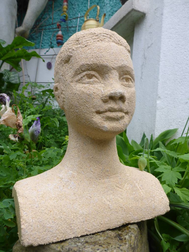 Original Figurative Portrait Sculpture by Sarah Lovett